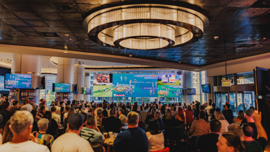 footy finals at sports bar